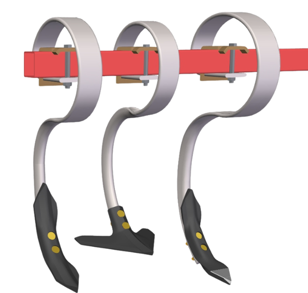 Reinforced Cultivator for vibrocultivators