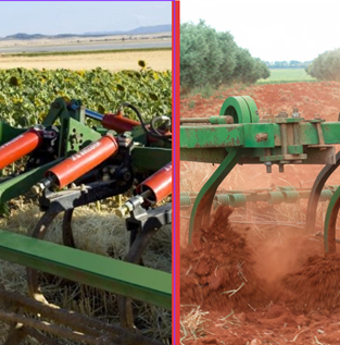 Tipos de braços em cultivadores: chisel vs dupla espiral e o seu impacto no solo